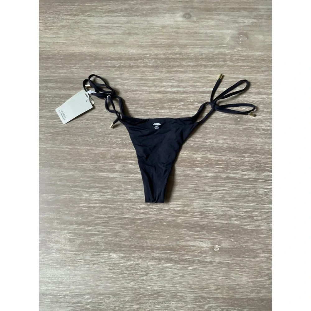 Monday Swimwear Palma Bottom Black Small New With Tags